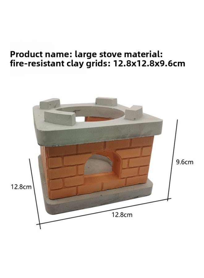 Mini Kitchen Special Stove Creative Food Play Retro Red Brick Soil Stove Can Really Cook Net Red Small Kitchen Wholesale
