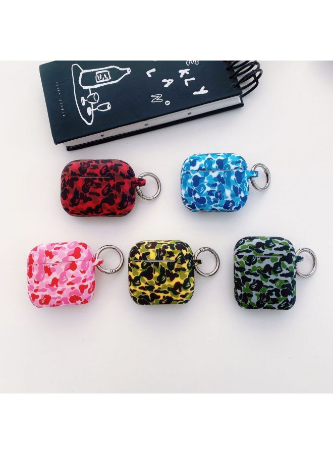 Internet Famous Ins Leopard Earphone Case Applicable Airpods4 Protective Case Silicone Soft Case Apple Earphone Case Wholesale-Color:Camouflage Powder -Applicable Models:airpods 4  - Image 2