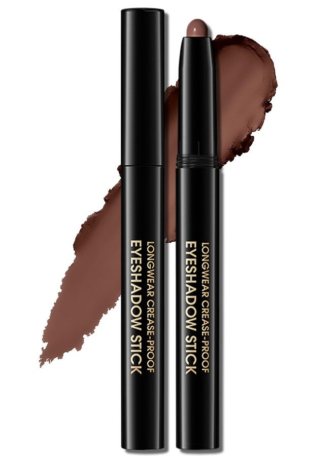 Erinde Waterproof Eyeshadow Stick, Cream Eye Shadow Stick, Long-Lasting, Crease-Proof, Cream to Powder Buildable & Blendable Eye Shadow Pencils Crayon, Vegan & Cruelty-Free, 02 Pecan - Image 1