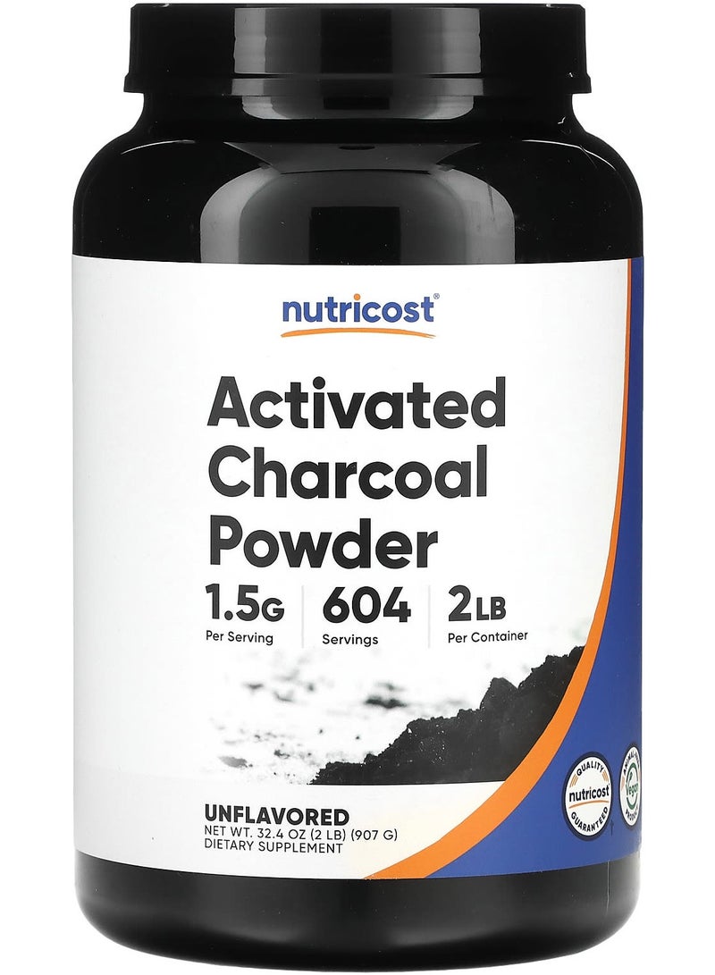 Activated Charcoal Powder, Unflavored, 2 lb (907 g)