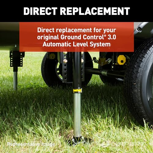 Lippert Components Lippert Hall Effect Ground Control 3.0 Rear Jack Footpad, 9" Diameter, Fits 2" I.D. Tube, Strong Black Powder-Coated Steel Construction, Easy Installation - 362486 - Image 4
