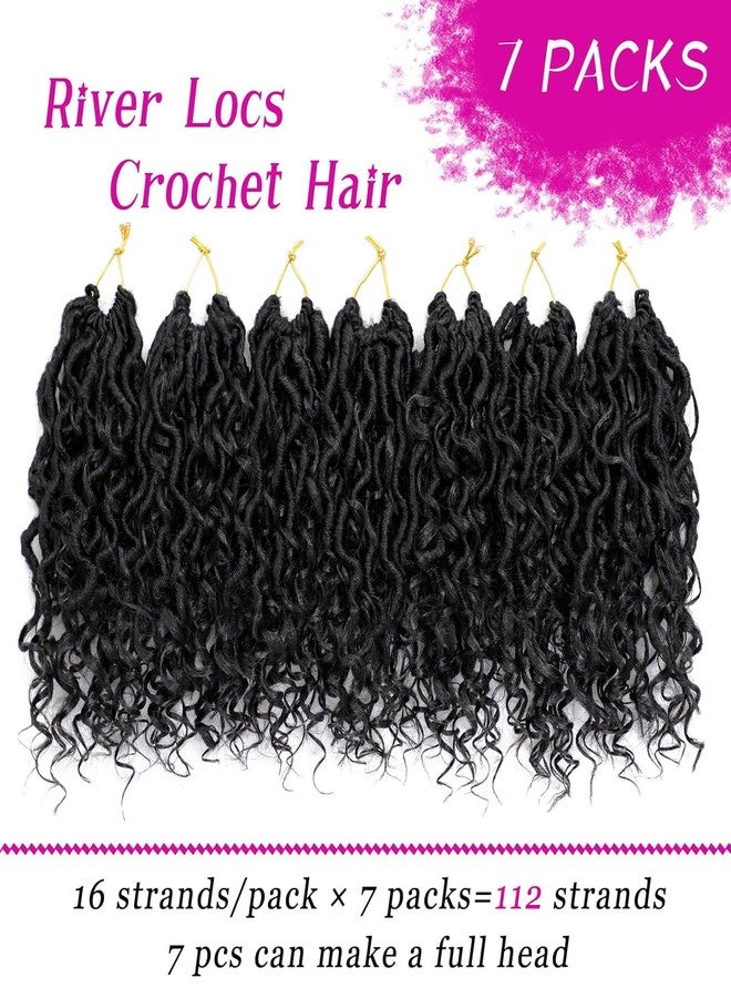 دورساني شعر كروشيه أسود من نوع "غوديس فو لوكس" بطول 8 بوصات للنساء، 7 عبوات، بنمط بوهو، شعر ريفر لوكس للنساء والأطفال، شعر ملفوف مسبقًا بأطراف مجعدة - Image 3