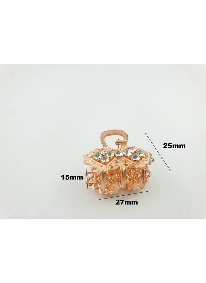 DHAVESAI Dhavesai m.a.g Metal Multi Design Hair Claw Clips,Catch Banana Clips,Clamp Hair Accessories for Girls Women small size pack of 2 (Multi color and Design as Per availability)  - Image 3