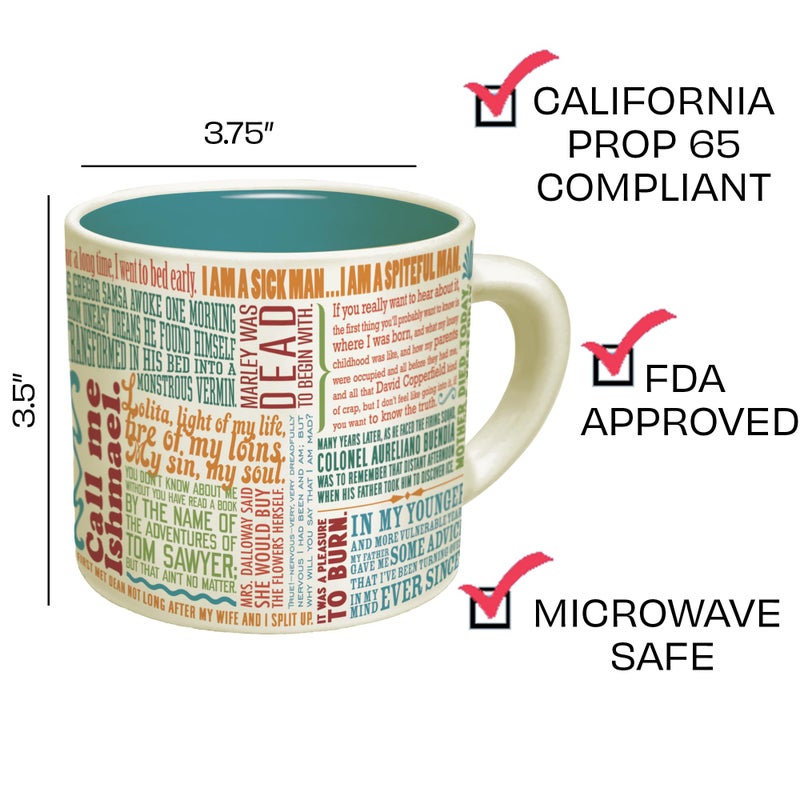 The Unemployed Philosophers Guild First Lines of Literature Coffee Mug - Famous Openings from Books, Novellas, and Short-Stories, Comes in a Box, 14oz - Image 5