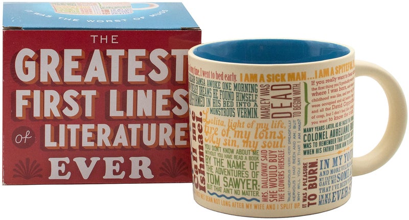 The Unemployed Philosophers Guild First Lines of Literature Coffee Mug - Famous Openings from Books, Novellas, and Short-Stories, Comes in a Box, 14oz - Image 1