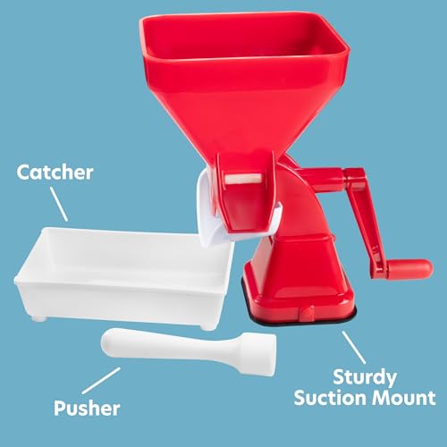 CucinaPro Tomato Strainer- Easily Juices w No Peeling Deseeding or Coring Necessary- Suction Cup Base Food Mill Press- Make Homemade Pasta Sauces, Fresh Salsa Potato Puree- Easy to Use, Cooking Supplies Gift - Image 3