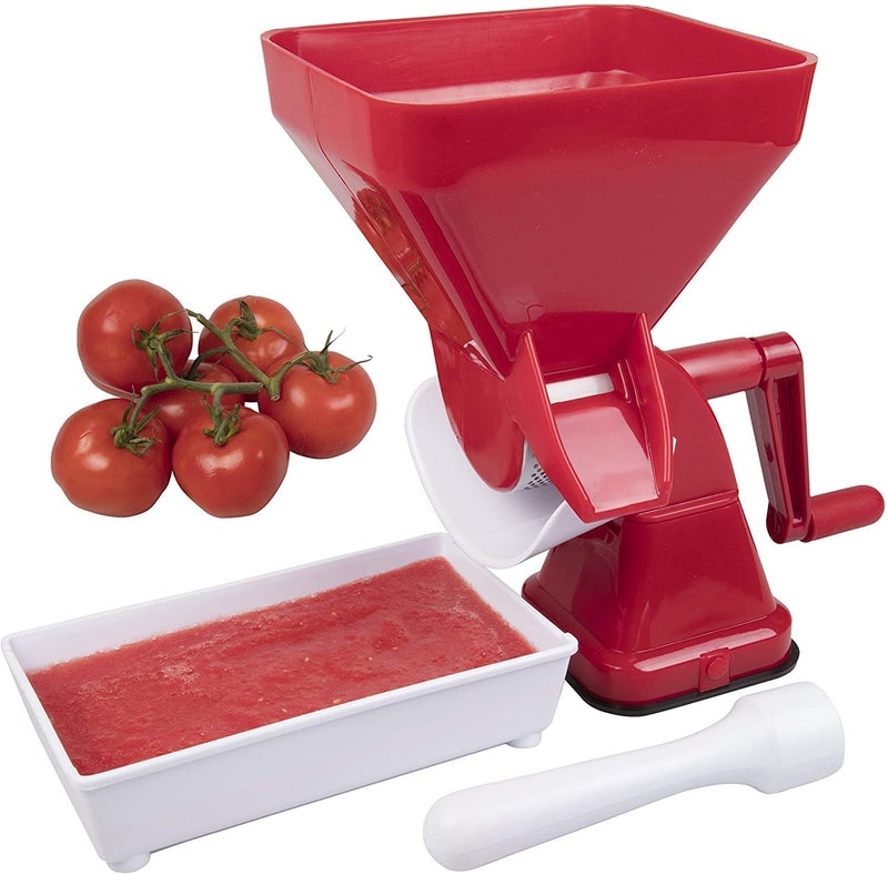 CucinaPro Tomato Strainer- Easily Juices w No Peeling Deseeding or Coring Necessary- Suction Cup Base Food Mill Press- Make Homemade Pasta Sauces, Fresh Salsa Potato Puree- Easy to Use, Cooking Supplies Gift - Image 1