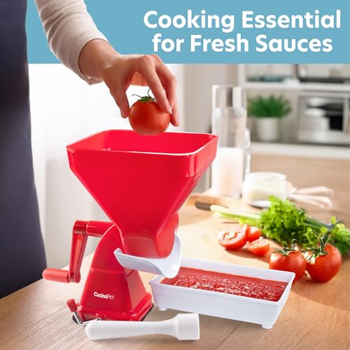 CucinaPro Tomato Strainer- Easily Juices w No Peeling Deseeding or Coring Necessary- Suction Cup Base Food Mill Press- Make Homemade Pasta Sauces, Fresh Salsa Potato Puree- Easy to Use, Cooking Supplies Gift - Image 2