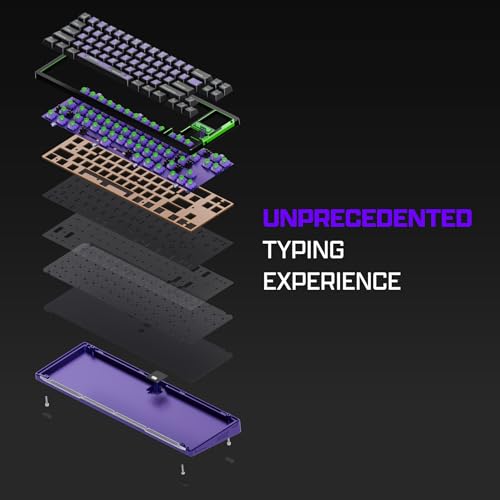OOCTPK Chilkey Slice68 HE Gaming Keyboard: Hall Effect Aluminum Keyboard with Flux Switch, Rapid Trigger, 8K Polling, Per-Key RGB Gaming Magnetic Switch Key Board for Gaming (Purple) - Image 4