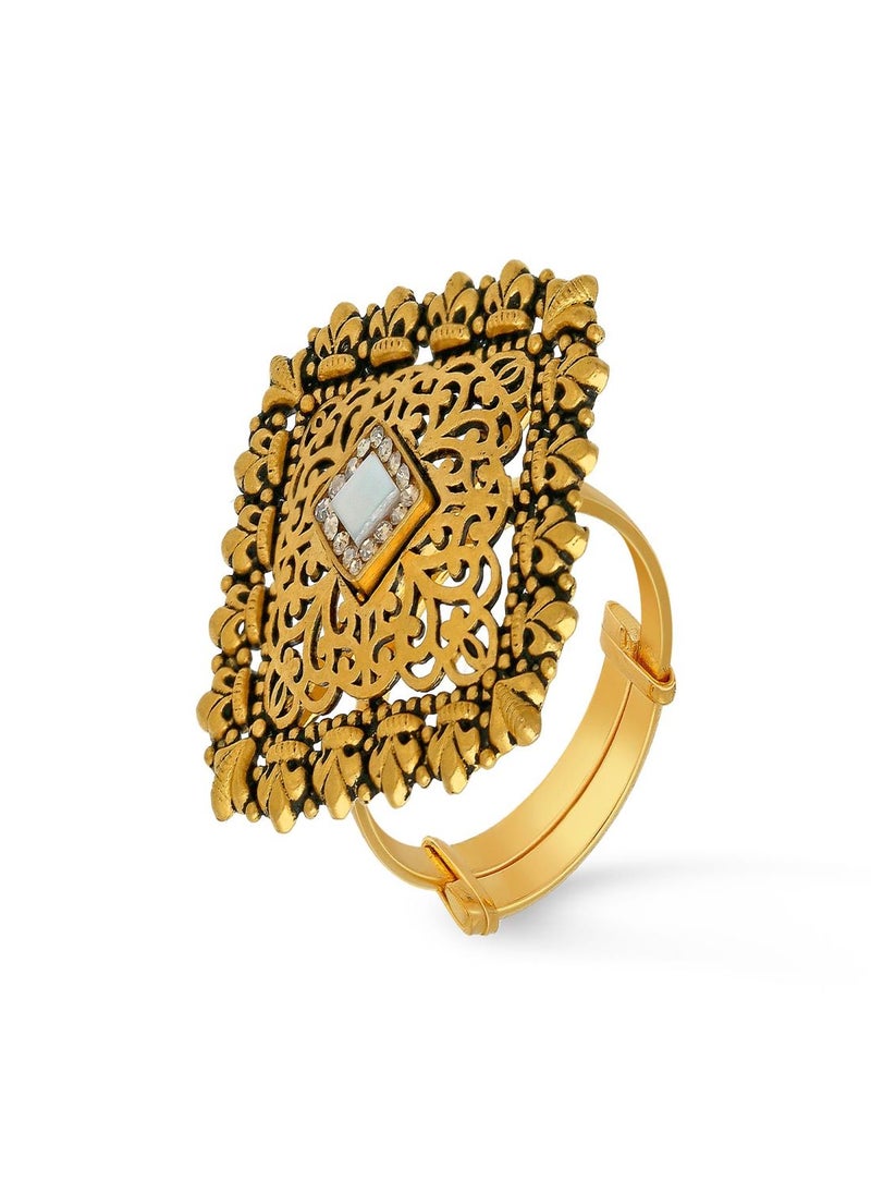 Malabar Gold and Diamonds - 22 Carat 916 Purity Yellow Gold Ring RG3888366Y13 For Women - Image 1