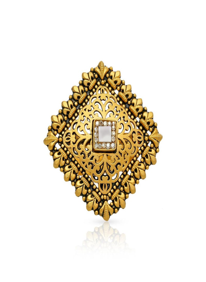 Malabar Gold and Diamonds - 22 Carat 916 Purity Yellow Gold Ring RG3888366Y13 For Women - Image 1