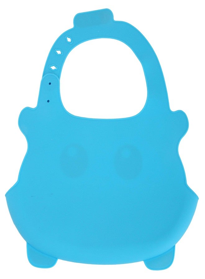 Yellow Bee Silicone Easy Clean Bib with Crumb Collector, Blue and Pink - Pack of Two - Image 4