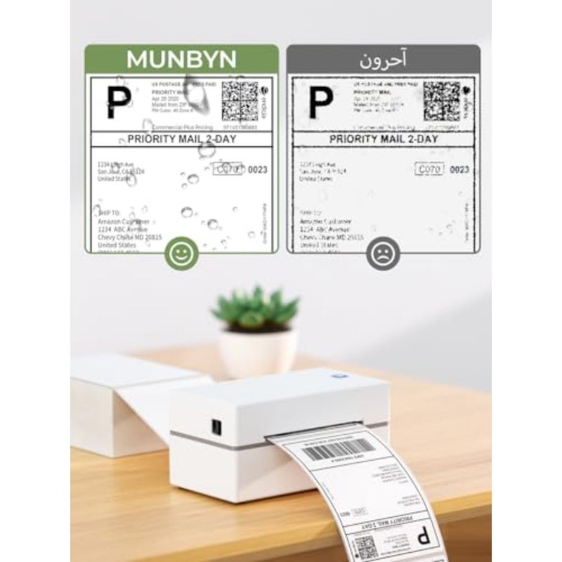 Shipping Label Printer Bluetooth Thermal Printer 4x6 Inches Postage Label Printer for Business Compatible with Etsy Shopify eBay Amazon Royal Mail DHL DPD Evri Wireless Portable Design - Image 5