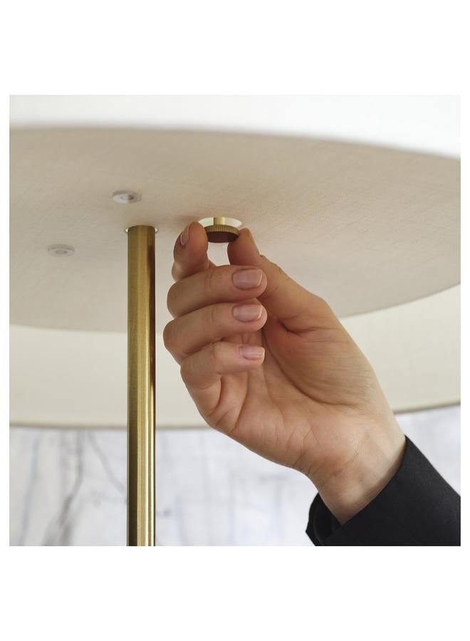 Green Tiger Table Lamp, White Textile/Brass-Plated, 65 Cm - Image 5