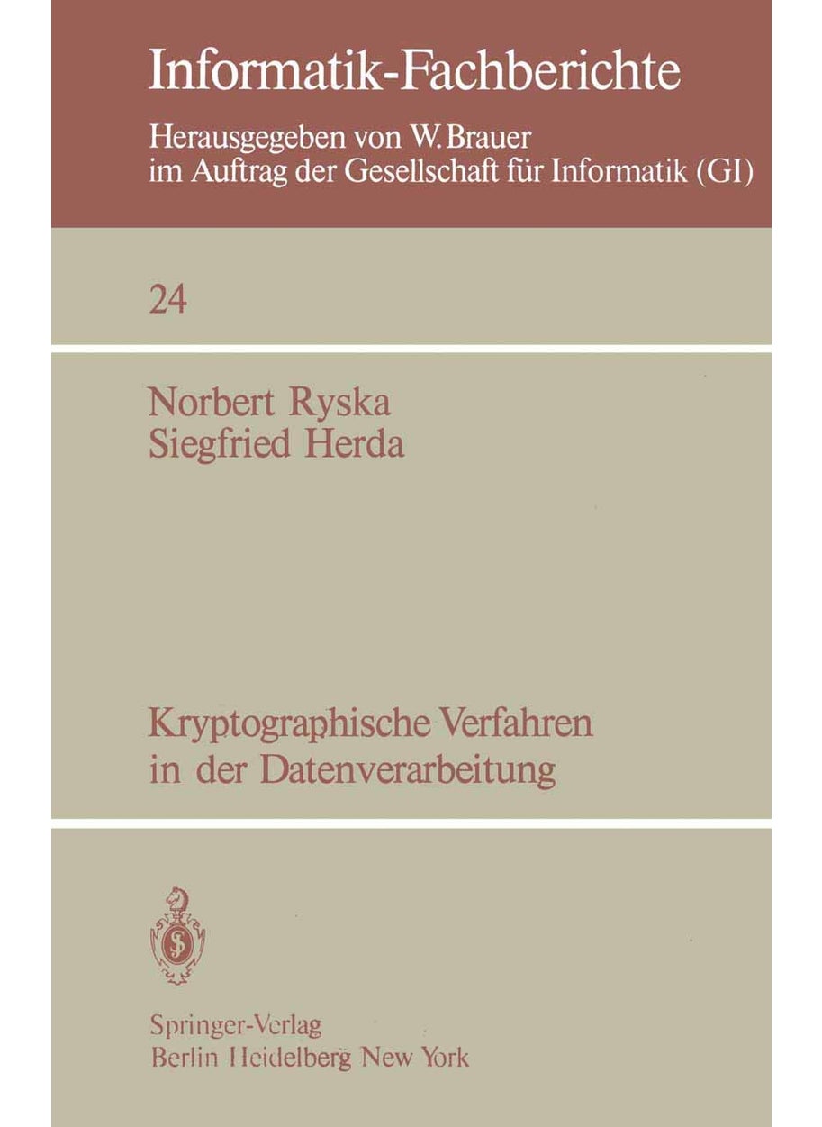 Kryptographische Verfahren in der Datenverarbeitung 