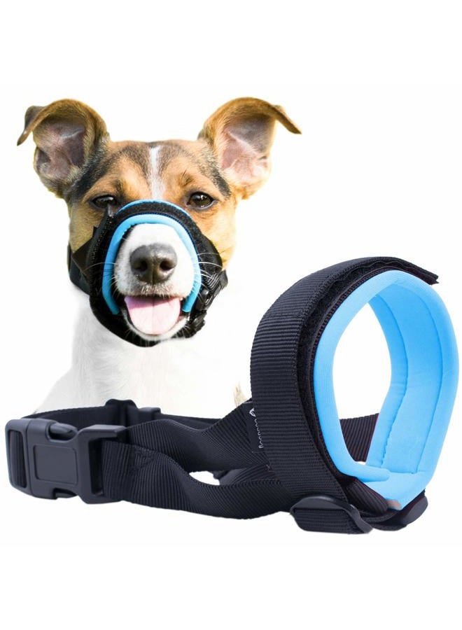 GoodBoy Gentle Muzzle Guard for Dogs - Prevents Biting and Unwanted Chewing Safely Secure Comfort Fit - Soft Neoprene Padding – No More Chafing – Training Guide Helps Build Bonds with Pet (M, Grey) - Image 1