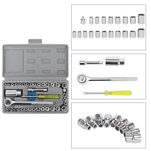 Koniry Hand Tool Kit 40Pc Multi Purpose Combination Socket Wrench Set - Image 2