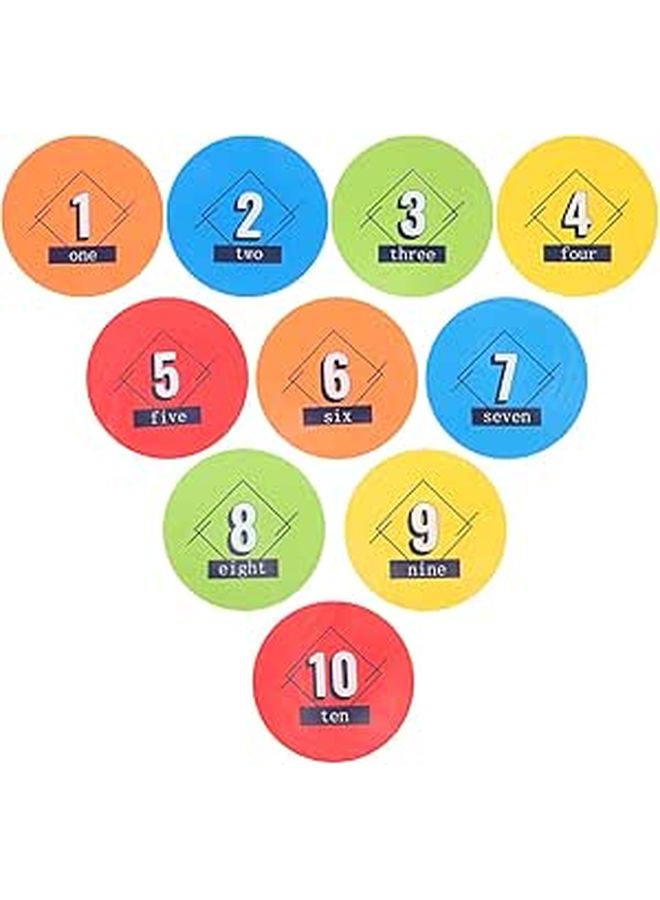 Agility Training Spot Markers 23cm Mixed Color Soccer Basketball Football Discs - Image 1