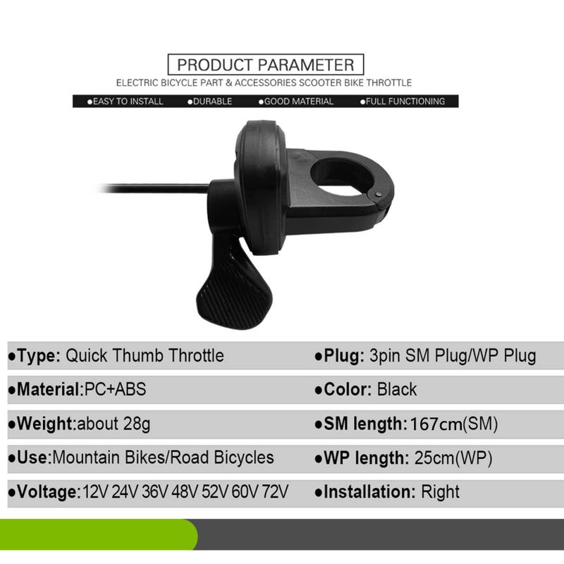 Keenso خنق كهربائي من كينسو، خنق إبهام، خنق إصبع معدل للكهرباء - Image 2
