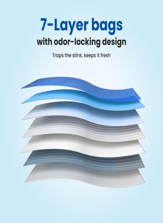 Neakasa PooGuard Litter Disposal Bin, 9.2L Trash Can for Cat Litter, Dog Waste & Diapers, with Viewing Window, Wider Opening, and 4-Month Refill Bag (Grey) - Image 5