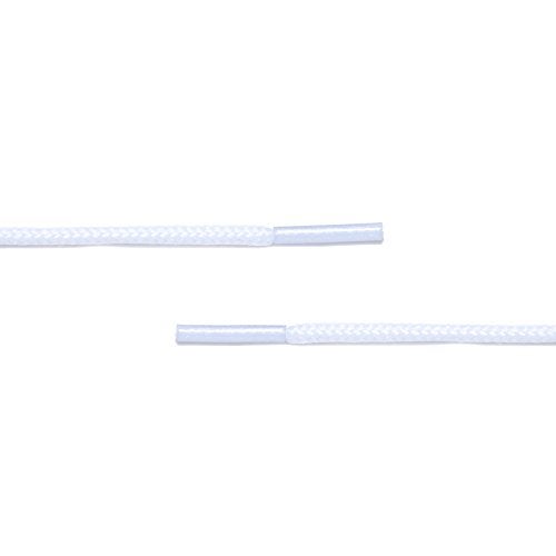 AOMIDI 2 Pair Shoelaces Round Athletic Shoes Lace for Boot Laces Shoelaces and Multiple Shoe Types Replacements(40" inches (102 cm), White) - Image 5