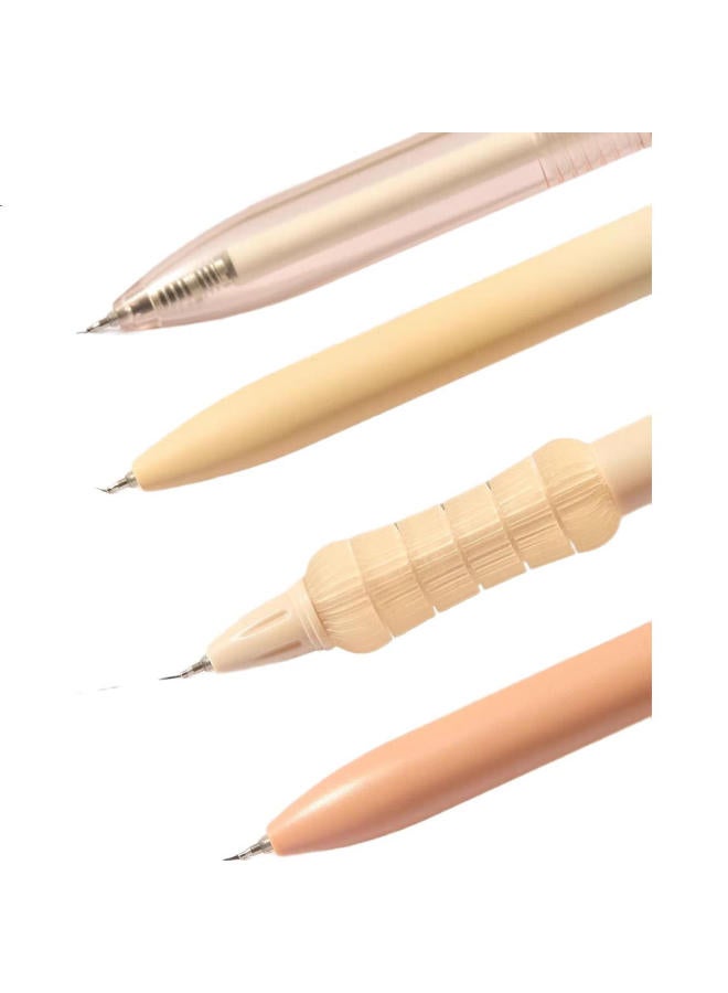 Lopet 0.5Mm Black Gel Pen High Appearance Value Press Type Student Exam Brush Pen Carbon Pen Grapefruit Green Lt-2067 - Image 1