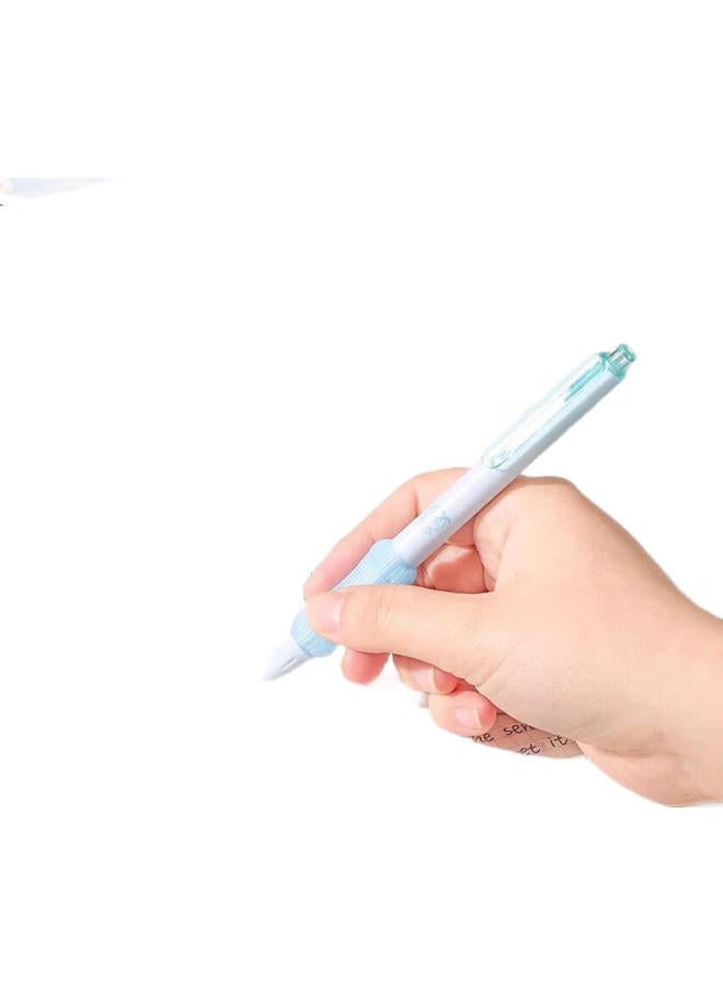 Lopet 0.5Mm Black Gel Pen High Appearance Value Press Type Student Exam Brush Pen Carbon Pen Grapefruit Green Lt-2067 - Image 2