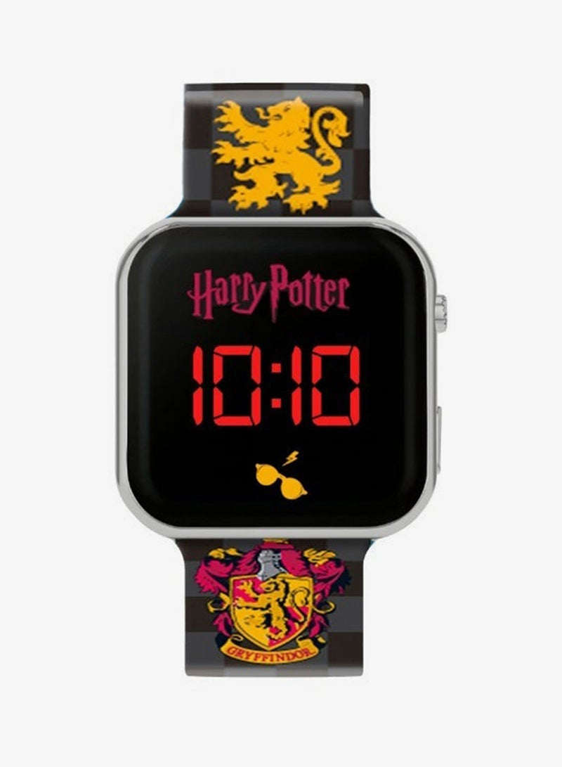 Harry Potter Black Printed Strap LED Watch - HP4118 - Image 1