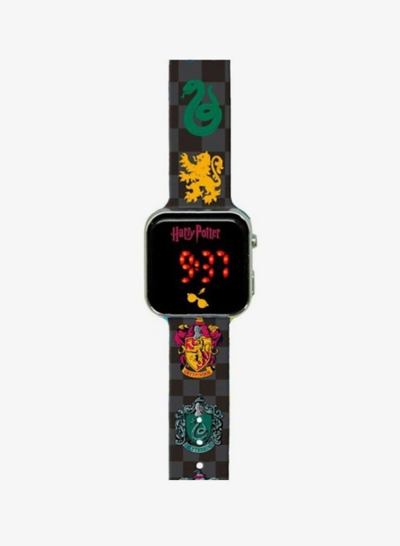 Harry Potter Black Printed Strap LED Watch - HP4118 - Image 2