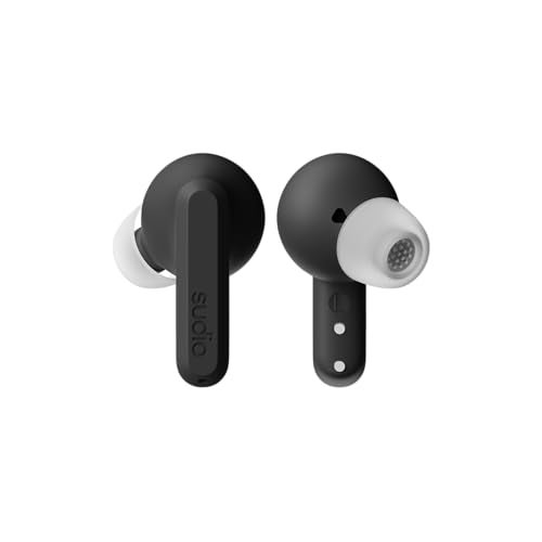 Sudio A3 Pro Noise Cancelling Earbuds – 25H Playtime, ANC, Multipoint Bluetooth Earphones 5.4, Clear Calls, IPX4 Sweat & Splash Resistant, USB-C Charging, Made from Recycled Plastics (Black) - Image 1