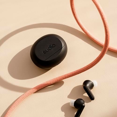 Sudio A3 Pro Noise Cancelling Earbuds – 25H Playtime, ANC, Multipoint Bluetooth Earphones 5.4, Clear Calls, IPX4 Sweat & Splash Resistant, USB-C Charging, Made from Recycled Plastics (Black) - Image 4