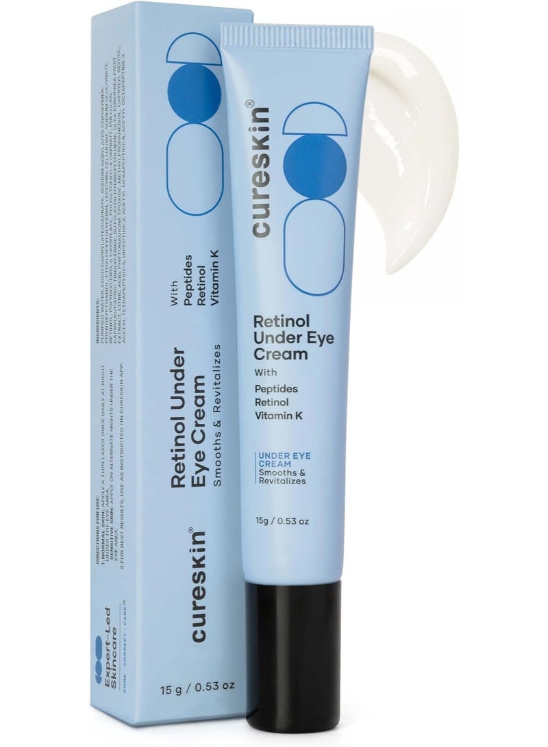 Retinol Under Eye Cream for Dark Circles | Encapsulated Vitamin A, B & C | Reduces Dark Circles, Fine Lines & Puffiness | Under Eye Cream for Men & Women