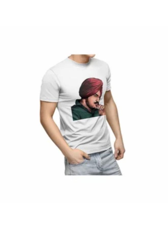 أكاليكس سيدو موس والا عارضة طاقم الرقبة سليم صالح قسط تي شيرت أبيض - Image 1