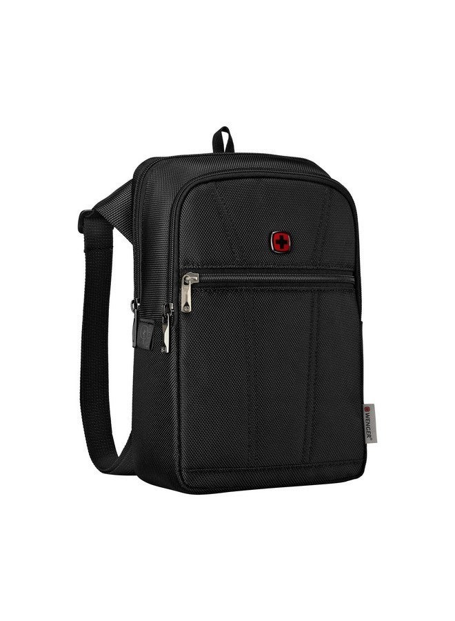 WENGER, BC First, Vertical Crossbody Bag, Black Swiss Designed-Blend of Style and Function, 612273 - Image 2