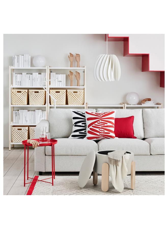 Zaboon Pouffe, With Storage/Vissle Beige - Image 4