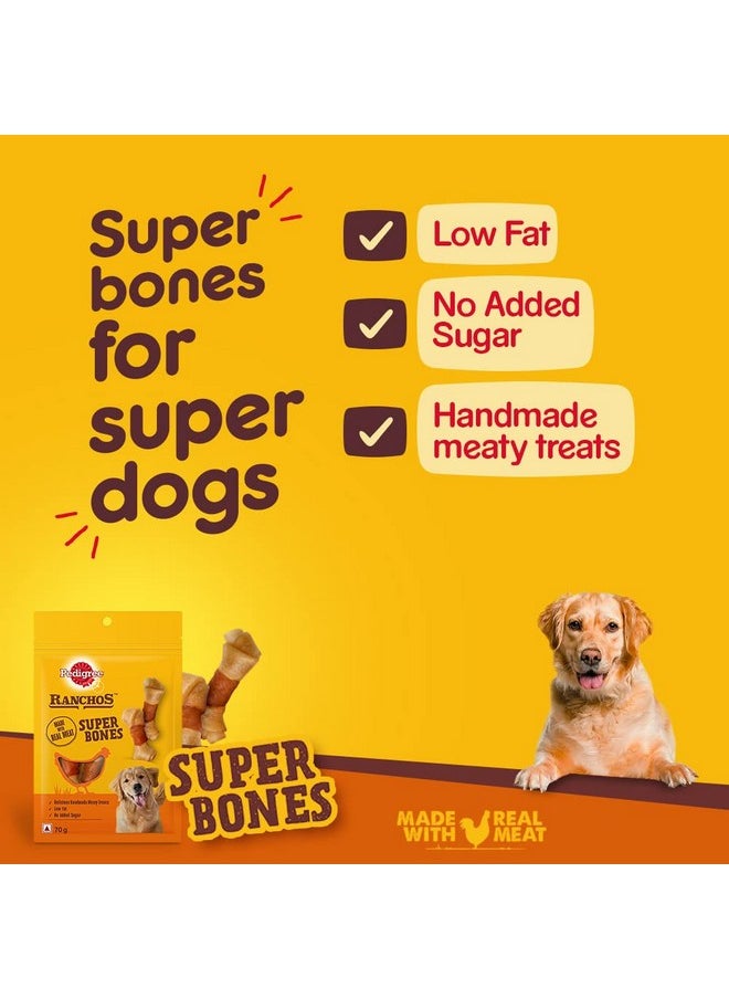 Pedigree Ranchos Super Bones, 70 Gram70 G, Adult, Chicken Flavor, Dogs  - Image 5