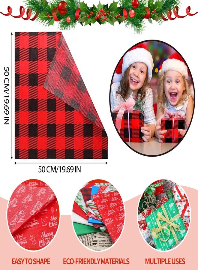 MONMEE 130 Sheets Christmas Tissue Paper- 20" x 20" Christmas Wrapping Paper Holiday Tissue Bulk Perfect for Gift Boxes, Xmas Gift Wrapping Bags, and Wine Bottles(10 Designs) - Image 2