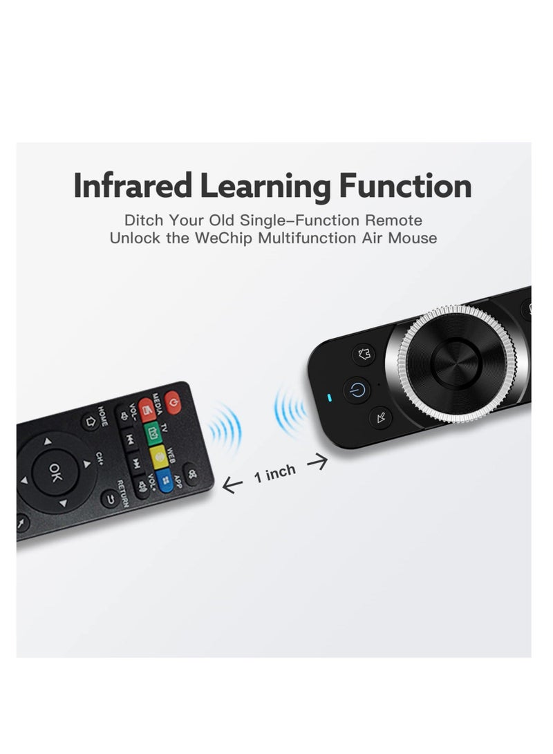 Captaintech Air Mouse Remote, W1S Universal TV Remote Control, Voice Remote, 2.4G Wireless Remote, IR/RF Remote for Nvidia Shield/Android TV Box/PC/Projector/HTPC/All-in-one PC, Ultra-Thin Body - Image 5