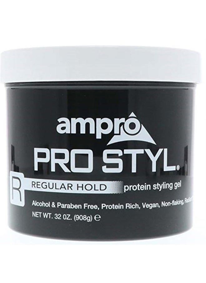 Ampro - Ampro Pro Styl Regular Hold Protein Styling Gel 32 oz (Pack of 2) - Image 1