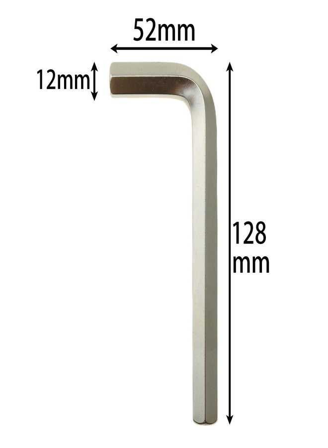 MEETOOT مجموعة مفاتيح سداسية صغيرة من MEETOOT، قطعتان، مقاس 12 مم، باللون الأسود، مجموعة مفاتيح ألين صغيرة، أدوات مفاتيح سداسية على شكل حرف L لإصلاح الدراجات والأثاث، أدوات بديلة - Image 3