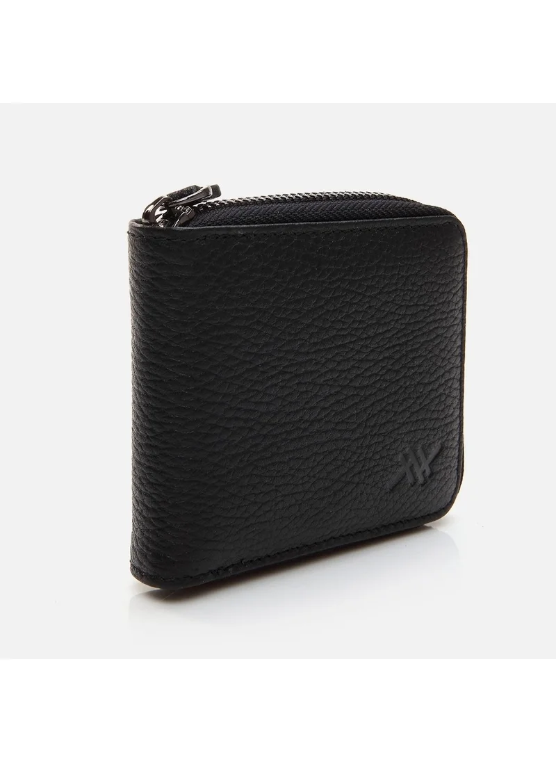 Hotiç 06CUH290100A100 Leather Black Men's Wallet