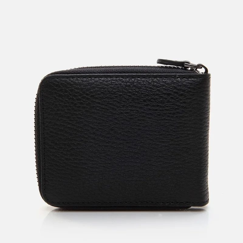 Hotiç 06CUH290100A100 Leather Black Men's Wallet