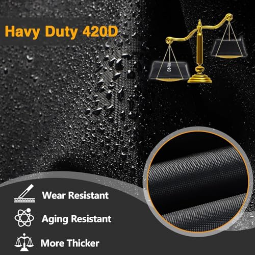 EVRBUL Upgraded 3 Seater Jet Ski Cover Heavy Duty 420D Boat Cover Waterproof and UV Protection Watercraft Cover with 3 Fixing Ropes Compatible with Sea Doo Yamaha Kawasaki Lengths 139 to 148 - Image 3