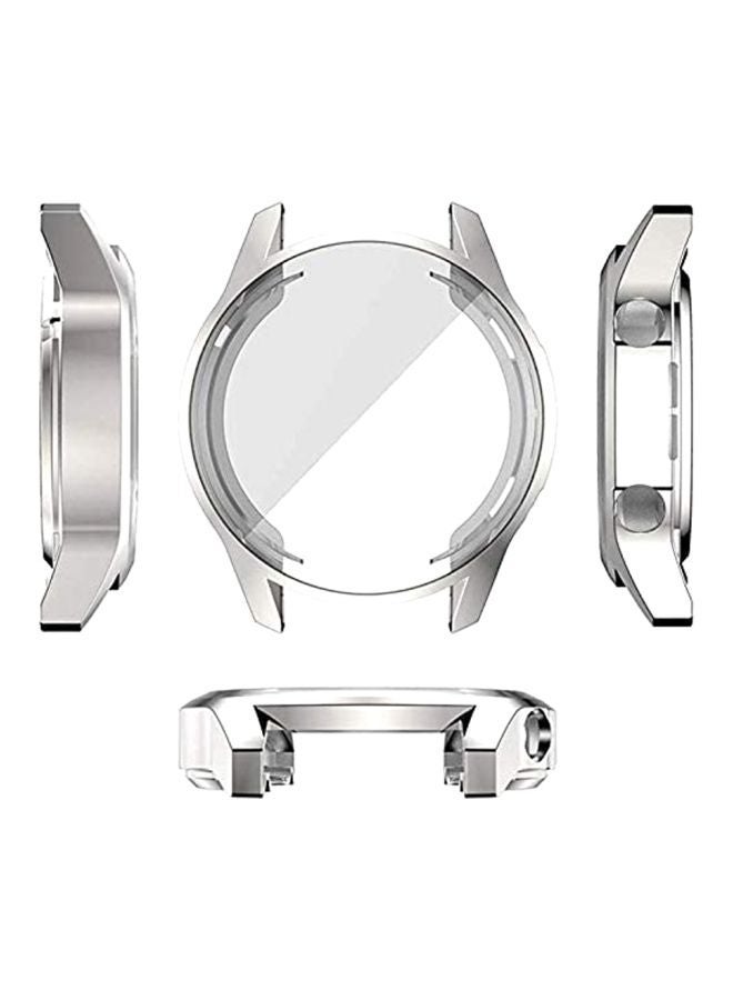 VINSOC Protective Anti-Scratch TPU Case Cover For Huawei GT2 Smartwatch Silver/Clear Electroplating powder (all-inclusive tpu soft shell) Op-x2 protective case - Image 5