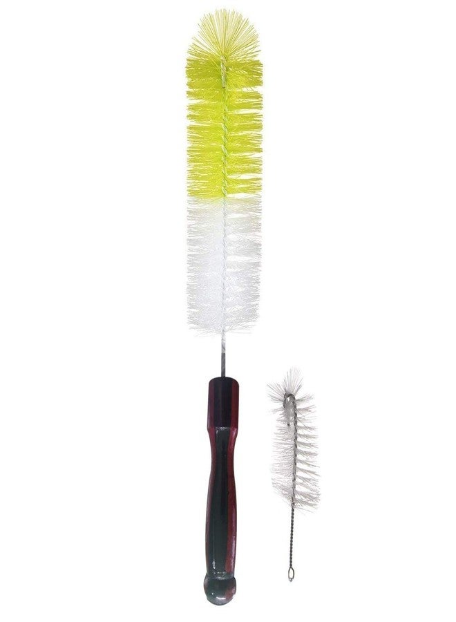 Vararo Bottle Cleaning Nylon Brush 12 Inch Long x 2.17 Inch Wide | Flexible Bendable Cleaner for Washing Bottles Decanters Thermos Jars Carafes Flasks Mugs and Household Kitchen Cleaning Accessories - Image 1