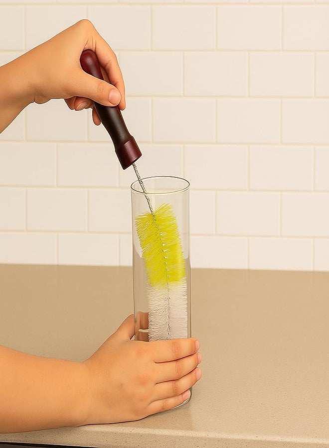 Vararo Bottle Cleaning Nylon Brush 12 Inch Long x 2.17 Inch Wide | Flexible Bendable Cleaner for Washing Bottles Decanters Thermos Jars Carafes Flasks Mugs and Household Kitchen Cleaning Accessories - Image 5