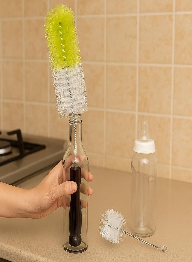 Vararo Bottle Cleaning Nylon Brush 12 Inch Long x 2.17 Inch Wide | Flexible Bendable Cleaner for Washing Bottles Decanters Thermos Jars Carafes Flasks Mugs and Household Kitchen Cleaning Accessories - Image 4
