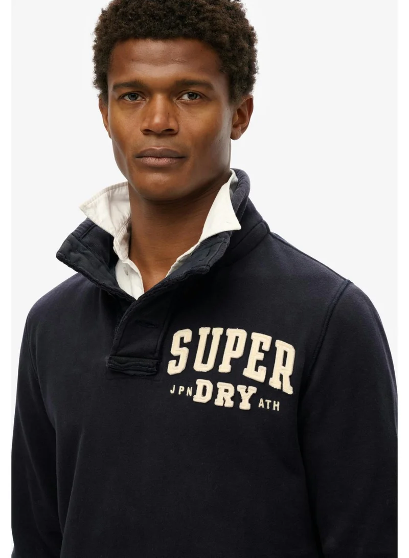 Superdry  Vintage Athletic Henley Sweatshirt for Men | Best Price UAE