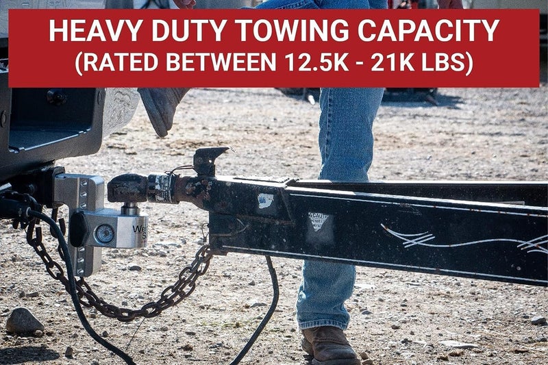 Weigh Safe Adjustable Trailer Hitch Ball Mount - 6" Drop Hitch for 2" Receiver with Keyed Alike Lock Set - Image 4