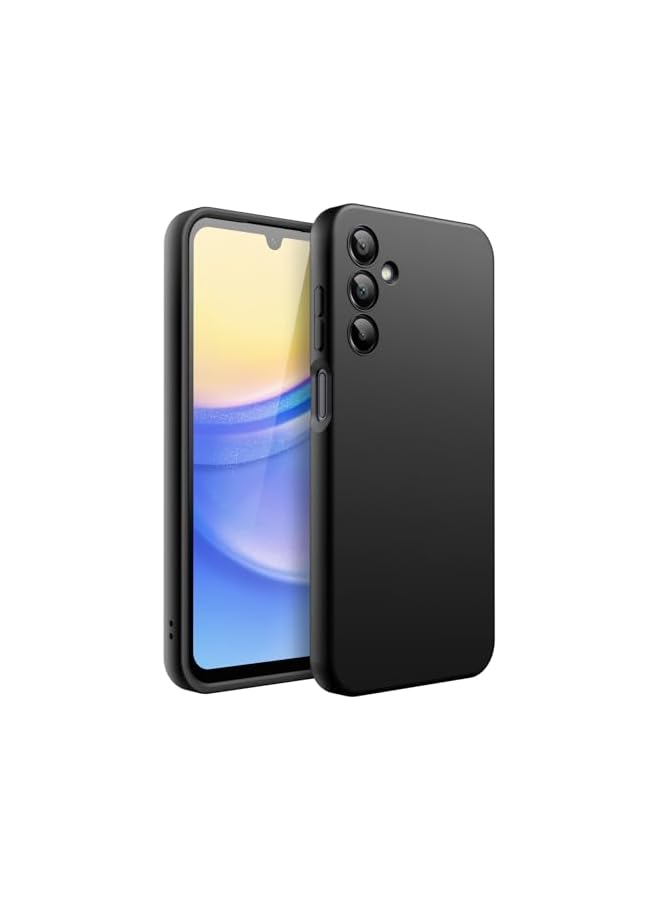 جي تيك حافظة JETech رفيعة لهاتف Galaxy A15 5G / 4G مقاس 6.5 بوصة، غطاء هاتف واقٍ رفيع ناعم من مادة TPU مع لمسة نهائية غير لامعة، مقاوم للصدمات (أسود) - Image 1